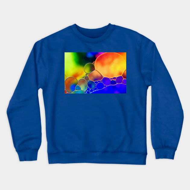 Jewel Tones - Oil and Water Crewneck Sweatshirt by Colette22